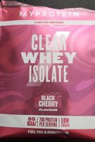 Clear whey isolate Black cherry flavour