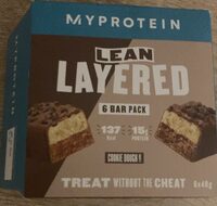 Lean layered bar Cookie Dough