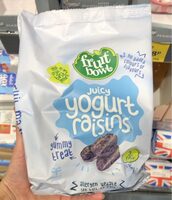 Juicy yogurt raisins