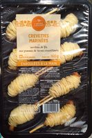 Crevettes marinées enrobées de fils aux pommes de terre croustillants
