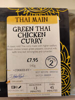 Green Thai chicken curry