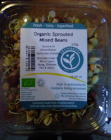 Organic sprouted mixed beans
