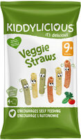 KIDDYLICIOUS Veggie Straws - saveur Légumes - 48g (4x12g)