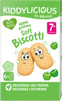 KIDDYLICIOUS Biscotti - Pomme - 120g (6x2p)