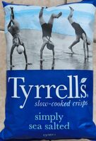 Lightly sea salted crisps