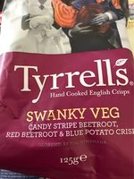 Chips de légumes mélangés : betteraves, betteraves chioggia et pommes de terre bleues au sel de mer