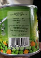 Peas and carrots