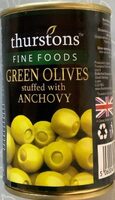 Green olives stuffed with anchovies