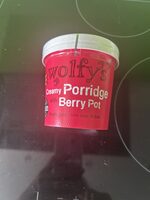Porridge with berry pot