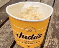 Vegan salted caramel ice cream