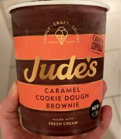 Caramel cookie dough brownie