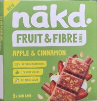 Fruit & Fibre Bars Apple & Cinnamon