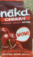 Cherry flavour infused raisins