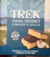 Cocoa Coconut Protein Flapjacks Chocolate Flavour Topped 3 x