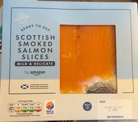 Scottish smoked salmon slices