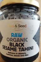 Raw organic black sesame tahini