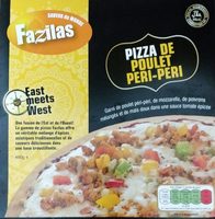 Pizza de poulet peri-peri