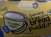 Banana + vanilla bread pudding
