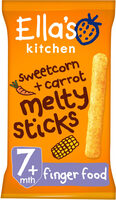 Organic Sweetcorn + Carrot Melty Sticks 7 Months
