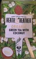 Heath & Heather: Organic Green Tea & Coconut 20 Bags