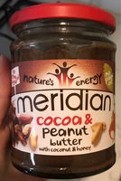 Meridian Cocoa & Peanut Butter With Coconut & Honey