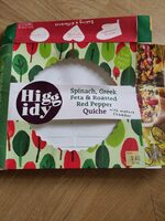 Higgidy Spinach,Feta & Roasted Pepper Quiche 400G