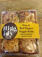Feta & Red pepper veggie rolls