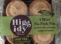 Higgidy 4 mini no pork pies