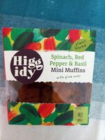 Spinach, red pepper & basil mini muffins