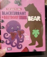 Bear blackcurrant beetroot bites