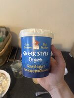 Greek style organic yoghurt