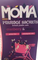 Porridge sachets british jumbo oats cranberry&raisin