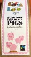 Raspberry chocolate pigs