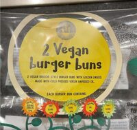 2 Vegan burger buns