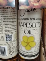 Cold Pressed Extra Virgin Rapeseed Oil