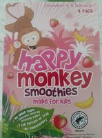 Monkey Smoothies Strawberry & Banana 4 x