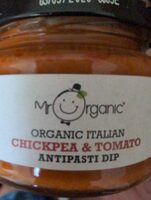 Organic Italian chickpea and tomato antipasti dip