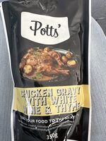 Chicken gravy with white wine & thyme