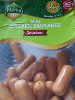 Mini chicken sausages smoked