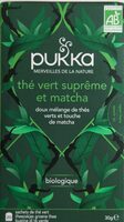 Thé Vert Suprême et matcha