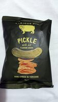 Pickle with dill flavour crisps