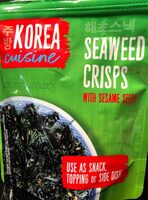 Seaweed crisps with sesame seeds