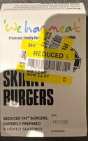 Skinny steak burgers