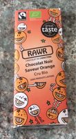 Chocolat noir saveur orange cru bio vegan