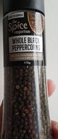 Whole black peppercorns