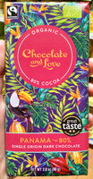 Panama 80% single origin dark chocolate