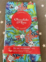 Dark chocolate caramel seal salt