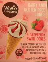 Dairy and gluten free cones
