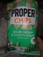 Sour Cream & Chive Flavour Lentil Chips