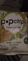 Sour cream & onion flavour popped potato snacks